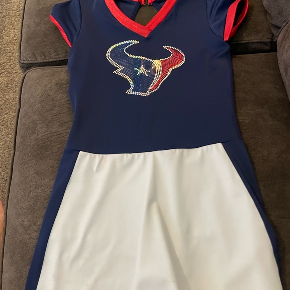 Texans Kids Navy and White Dress with Red Accents - Picture 1 of 2